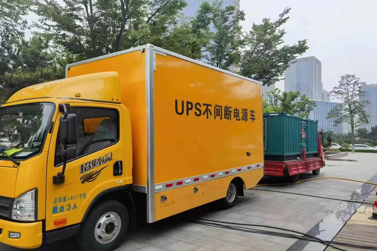 漯河发电机租赁施工现场