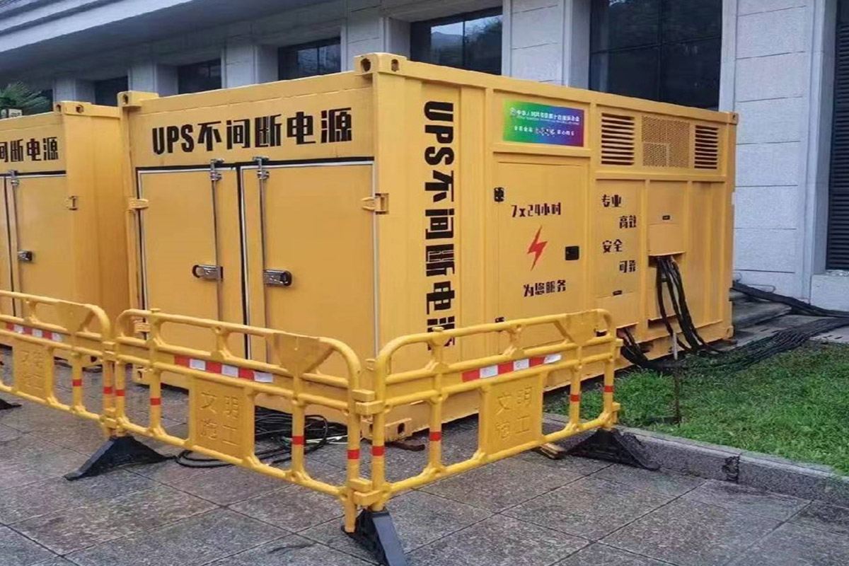 漯河发电机租赁施工现场