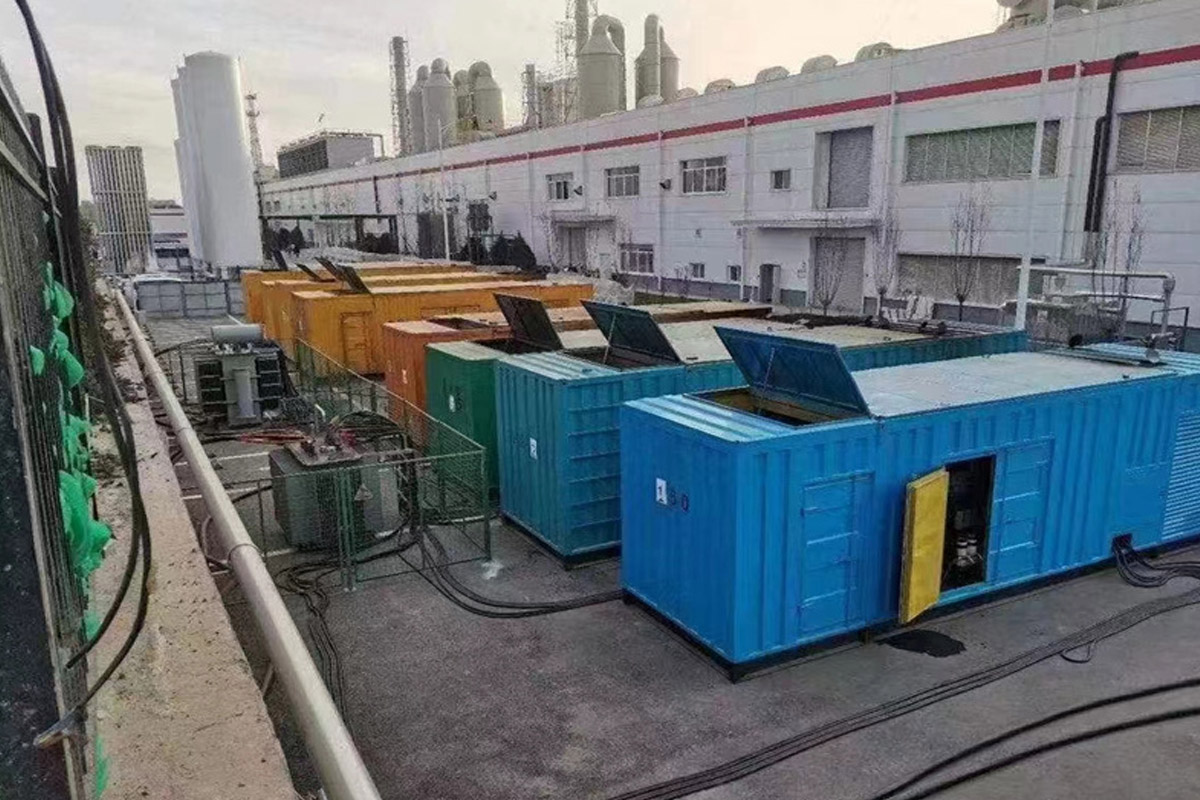 漯河发电机租赁施工现场